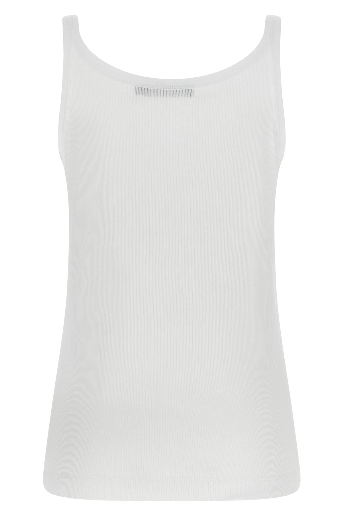 ribbed stretch cotton tank top