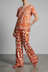 all-over maiolica print light cotton crew neck t-shirt