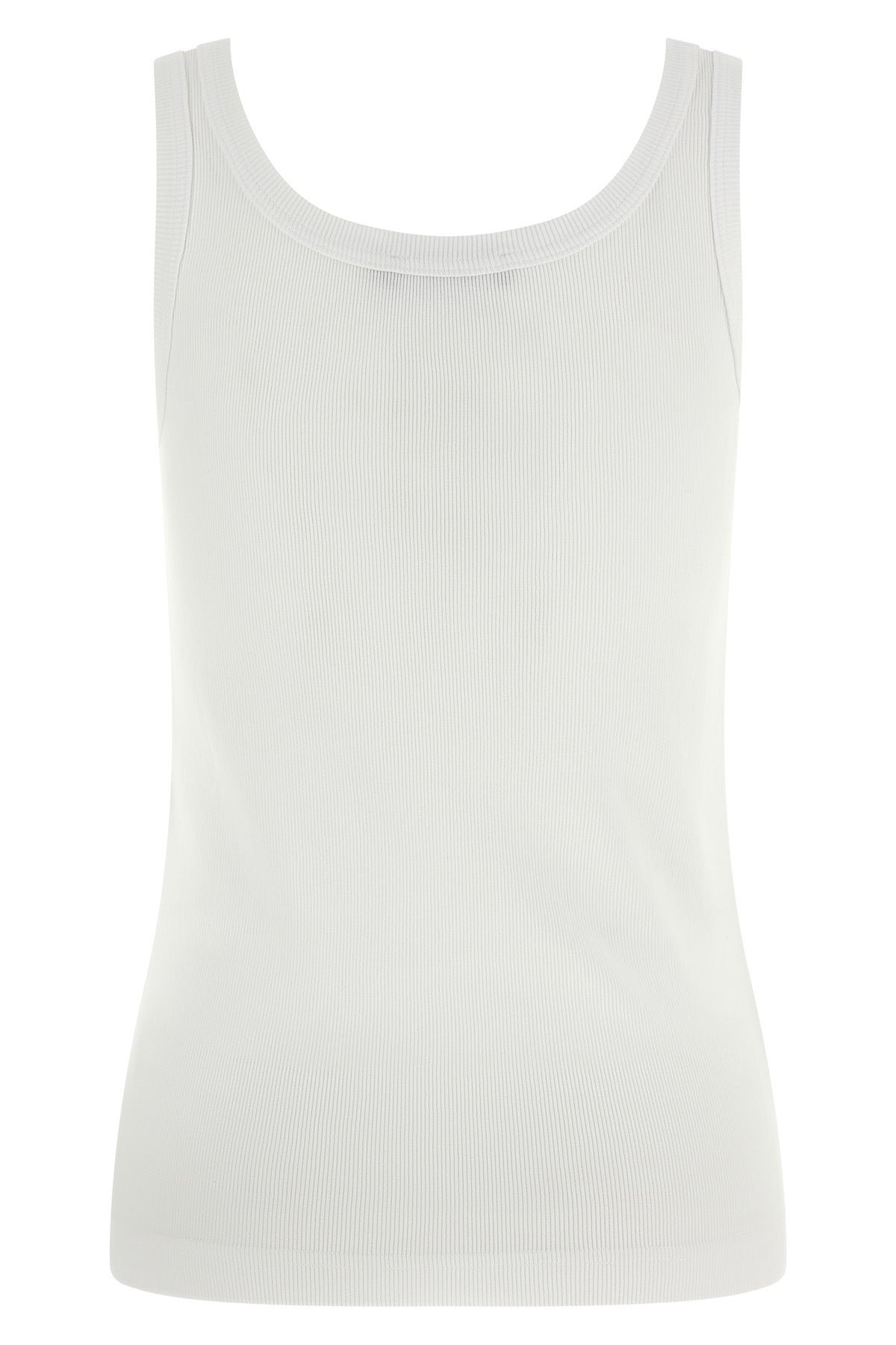 the dolce&gabbana ribbed tank top establishes a foundation of technical luxury t