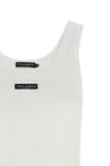 the dolce&gabbana ribbed tank top establishes a foundation of technical luxury t