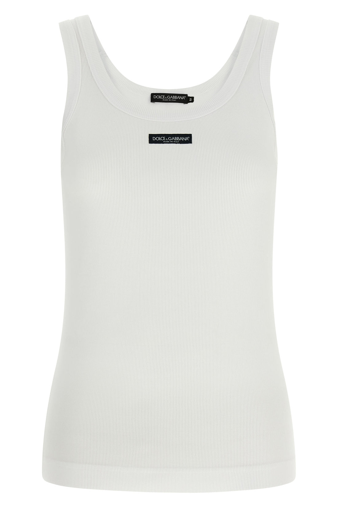 DOLCE &amp; GABBANA 38 the dolce&amp;gabbana ribbed tank top establishes a foundation of technical luxury t