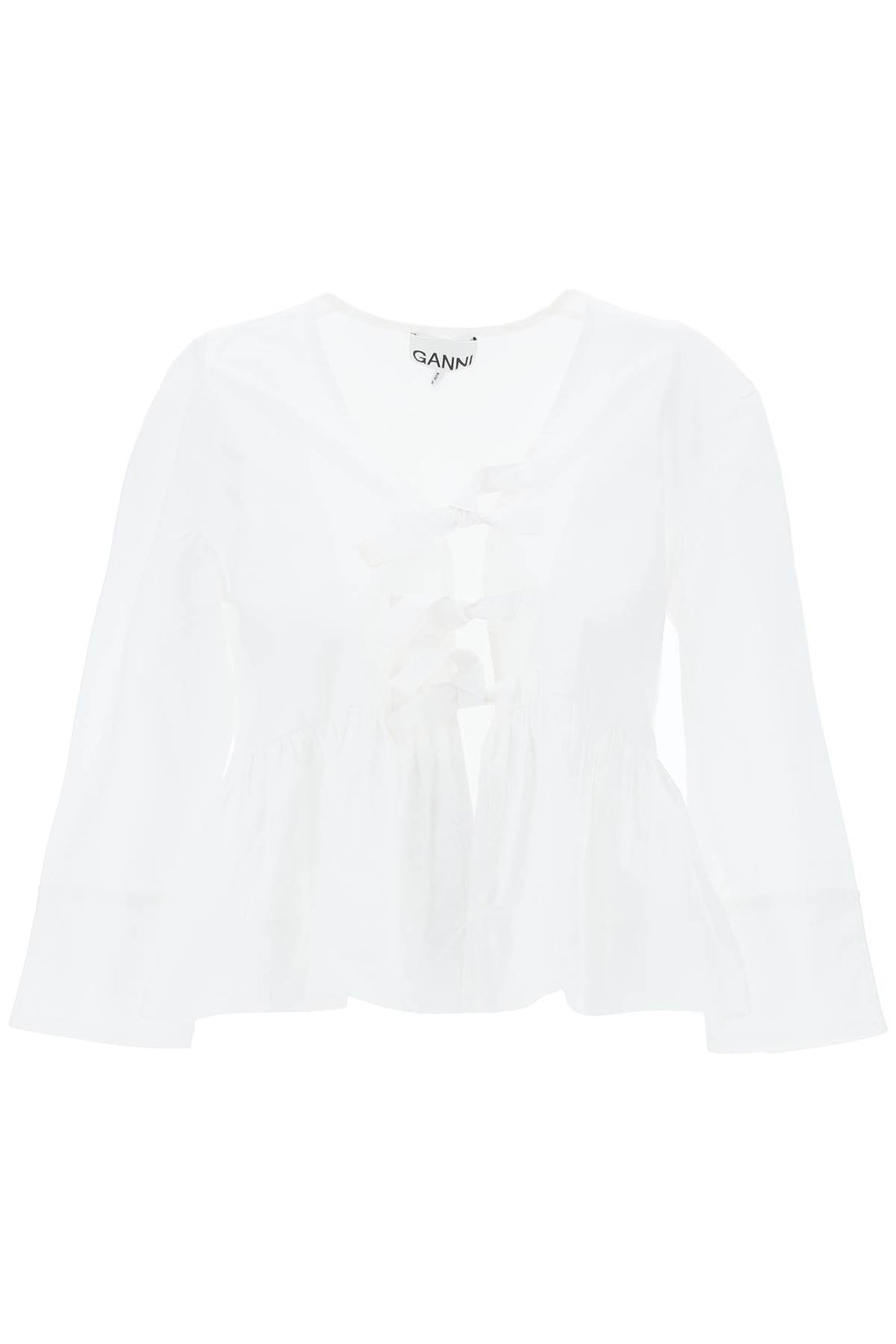 peplum blouse in pop