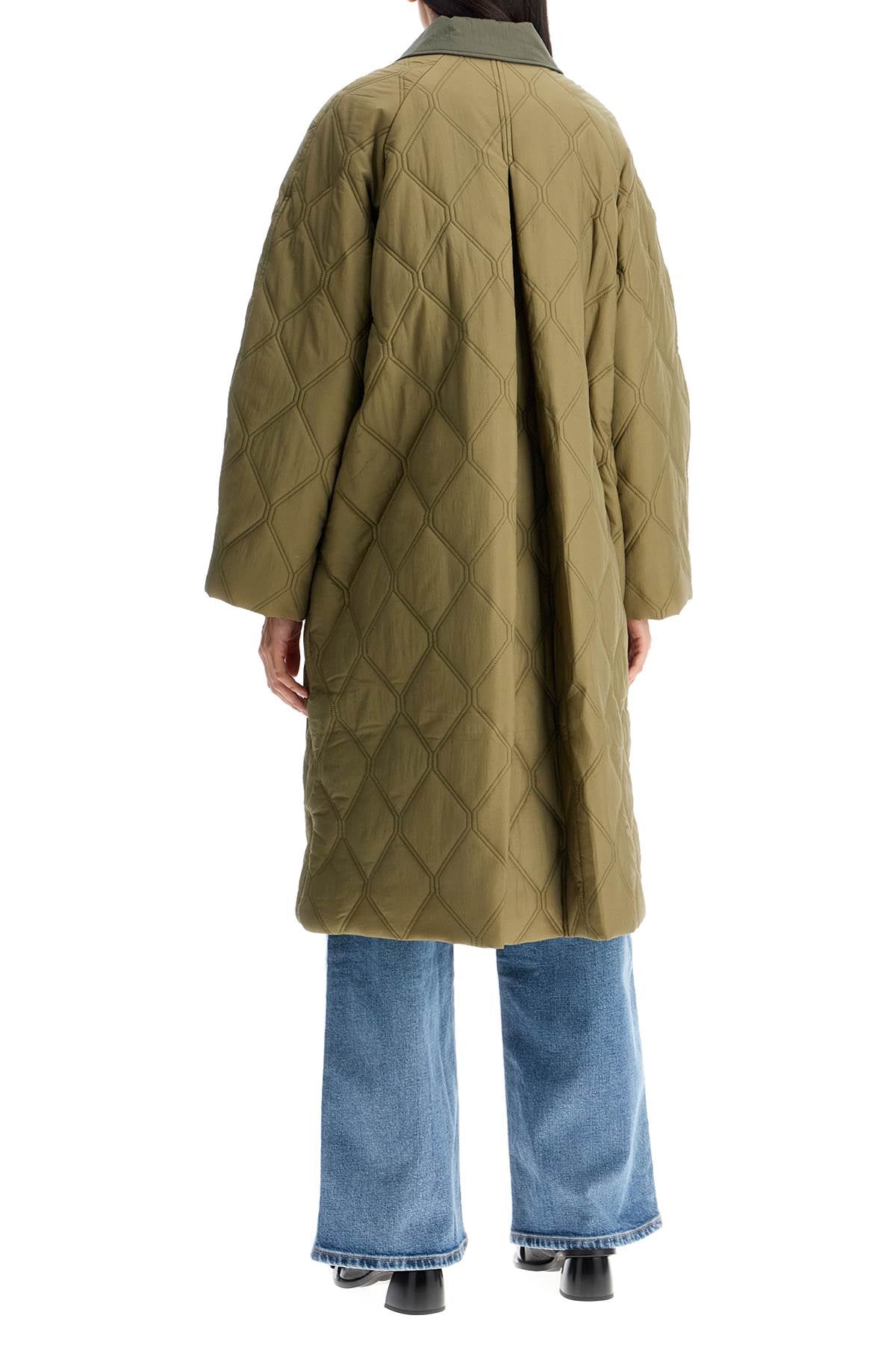 long quilted padded coat