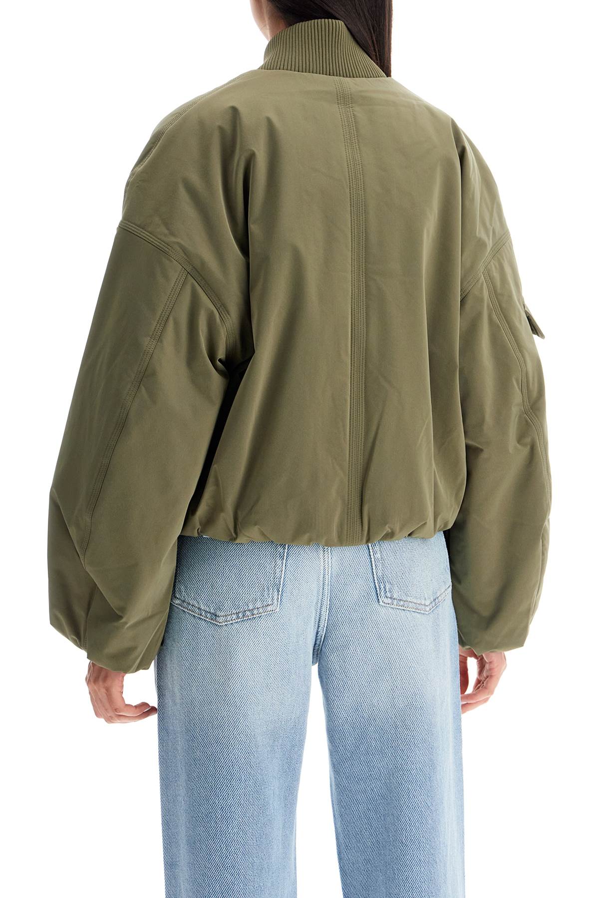 short oversized bomber jacket