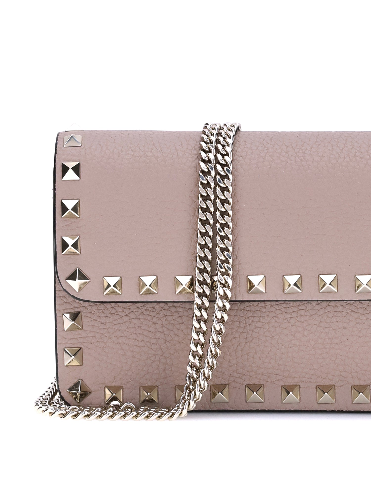 rockstud pochette with chain