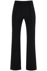 flared viscose trousers for