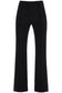 flared viscose trousers for