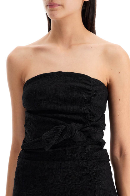 strapless viscose top for