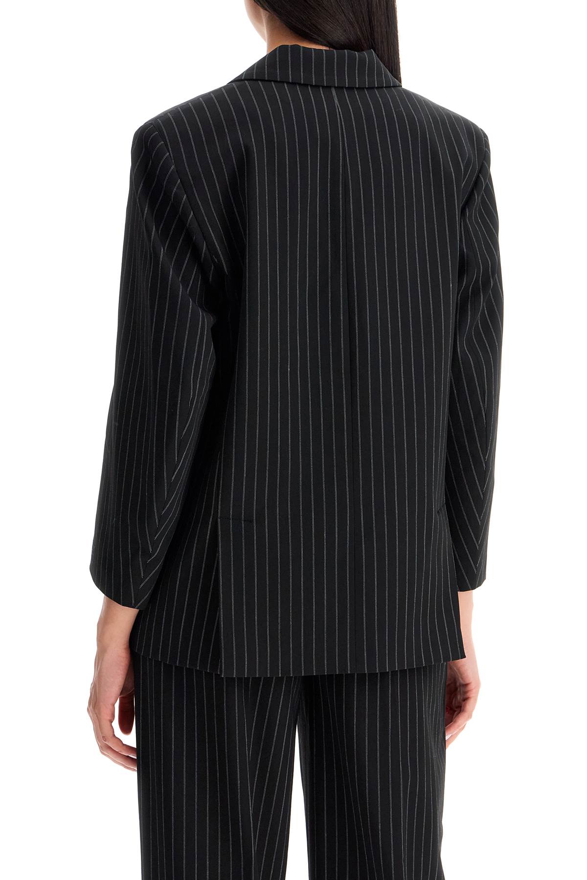 striped boxy blazer