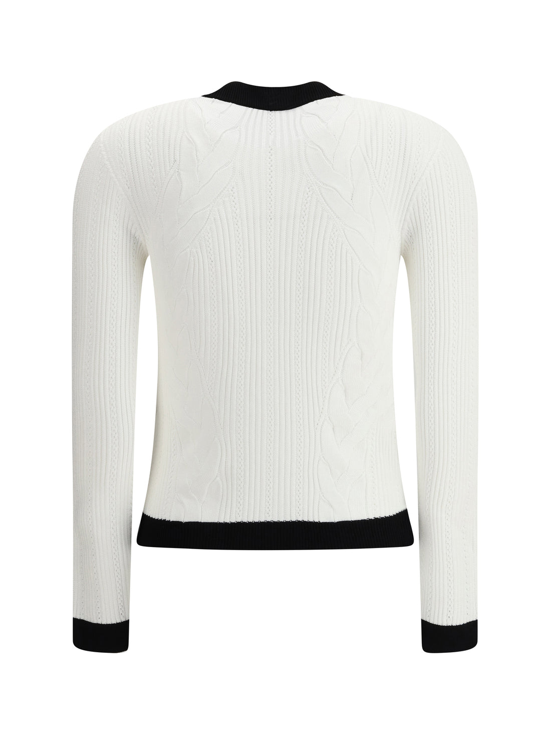 BALMAIN 36 contrast trim cardigan