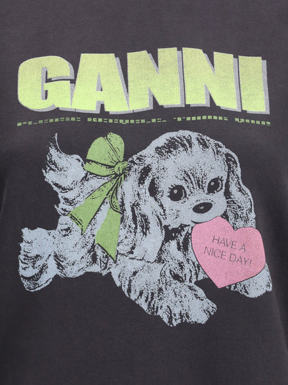 GANNI L-XL puppy hoodie