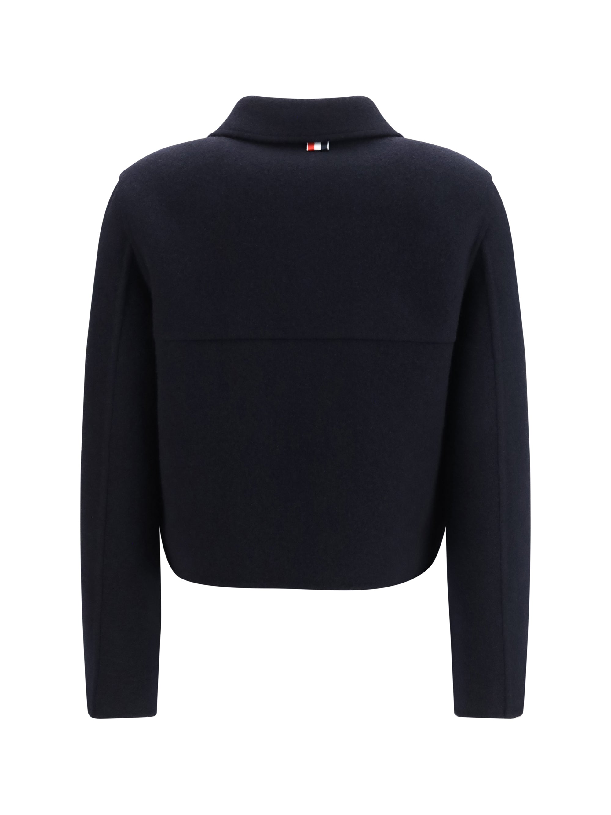 cropped virgin wool jacket