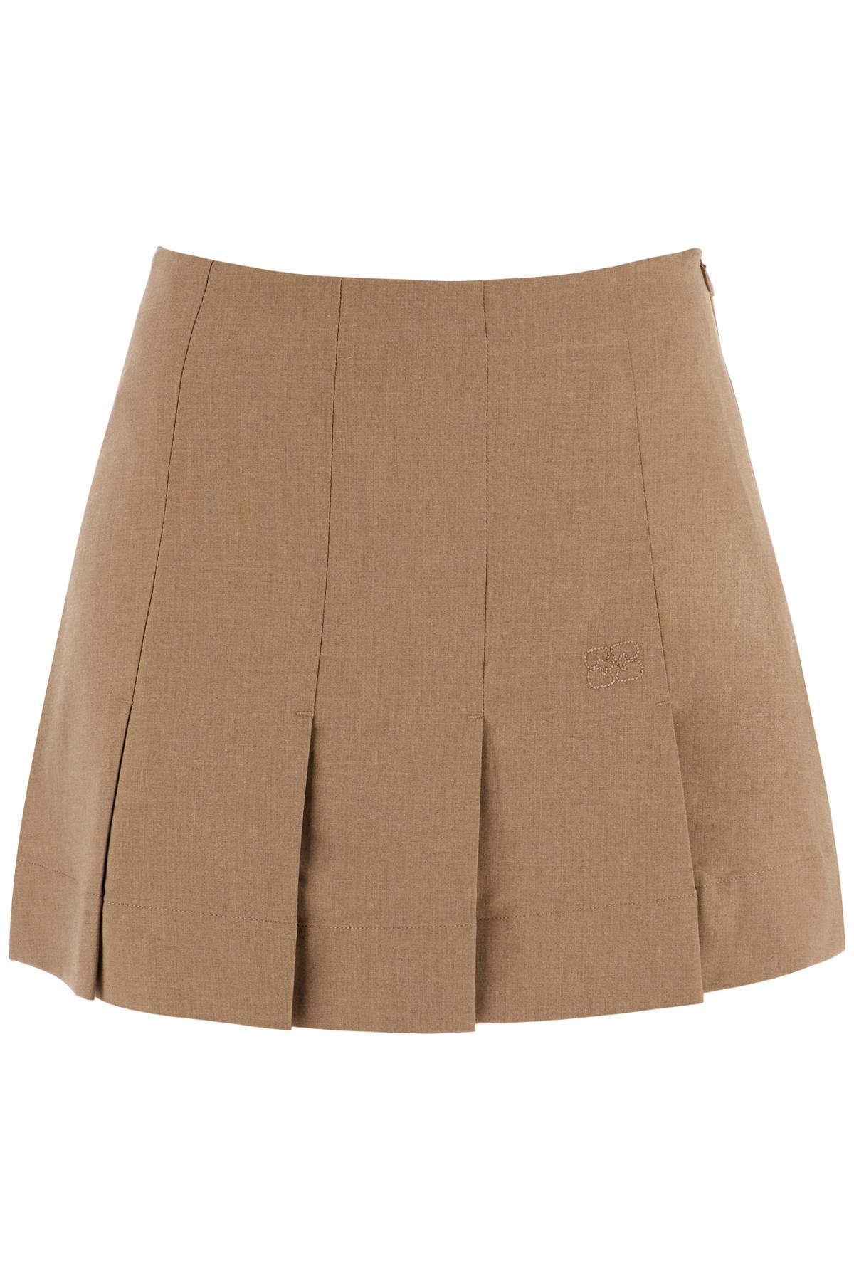 pleated mini sk