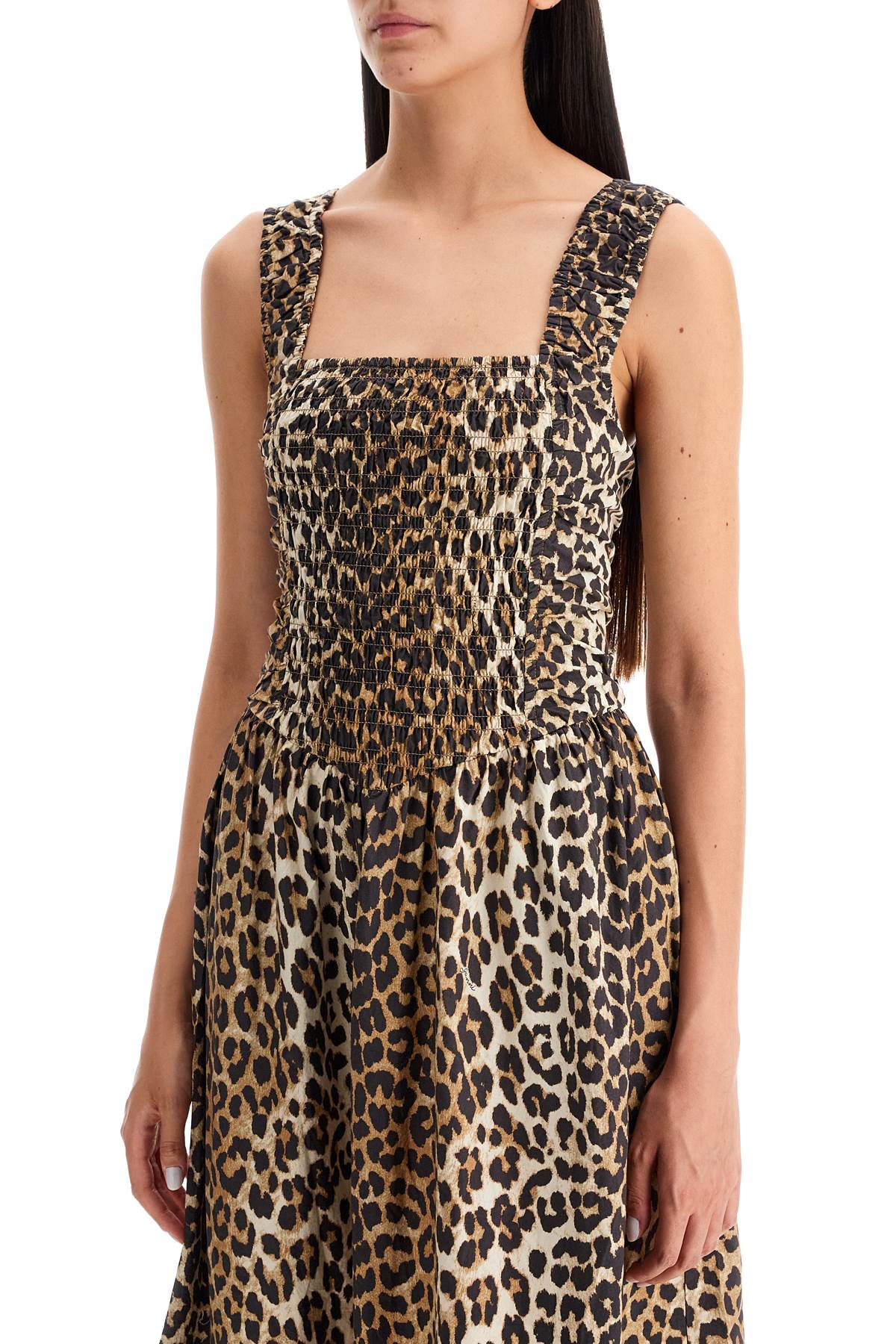 animal print cotton dress