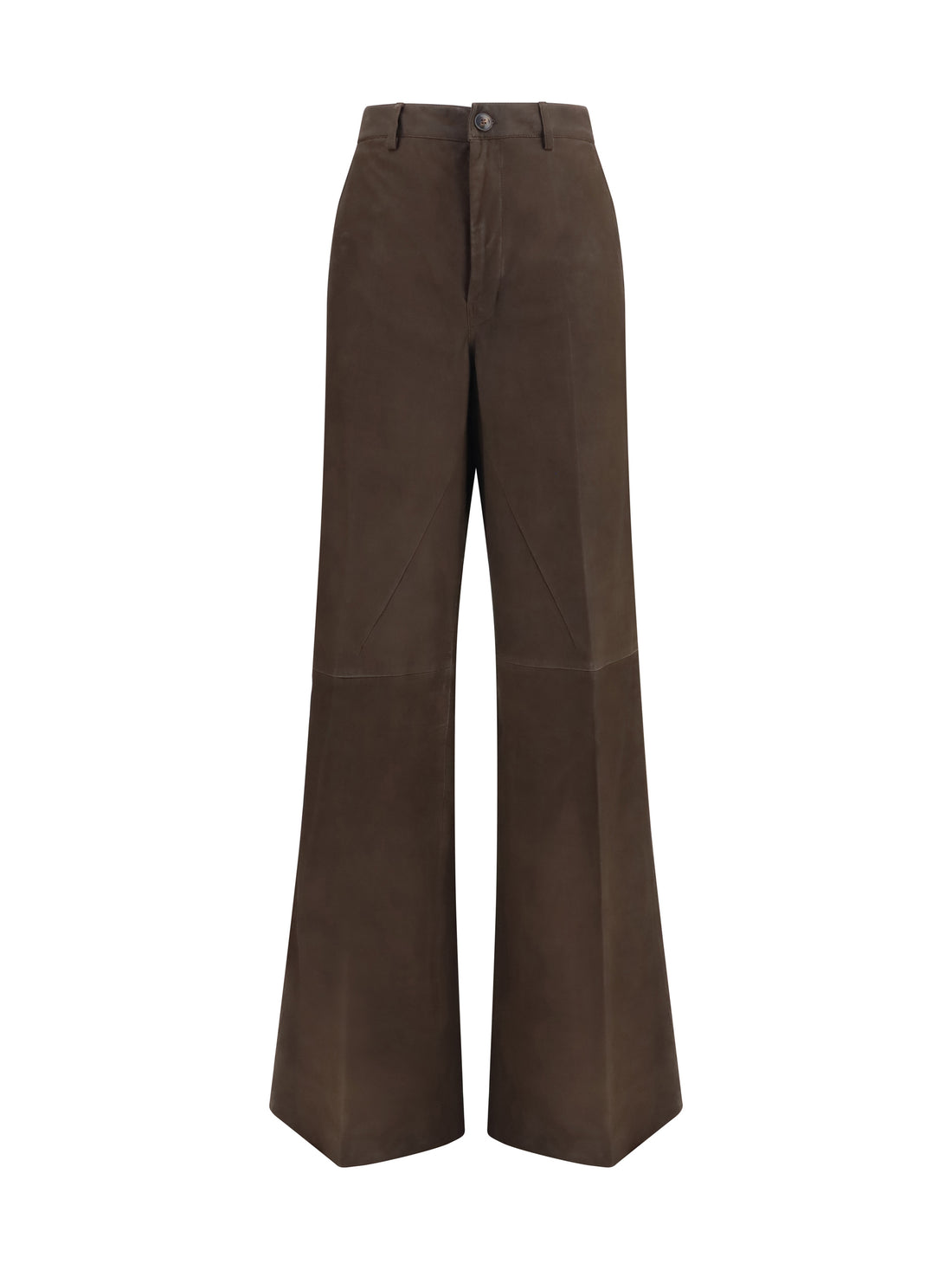 RICK OWENS 27 wide-leg suede pants