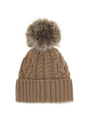 wool and cashmere pom-pom beanie