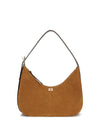 suede vegan shoulder bag