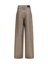 lurex wide-leg jeans