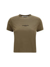 short-sleeve t-shirt with central logo print