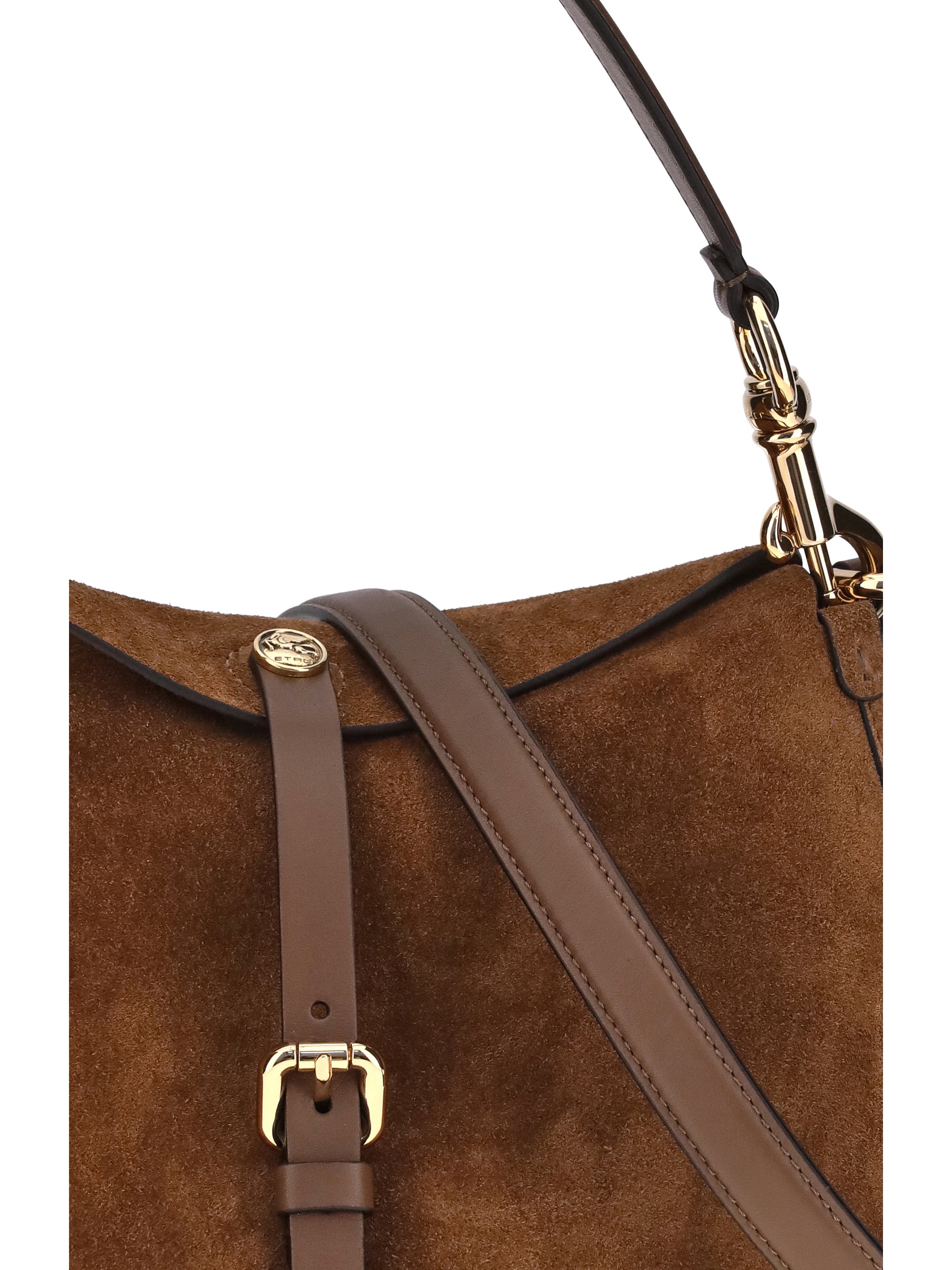 suede pony shoulder bag