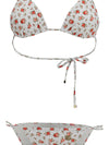 triangle bikini with roselline print
