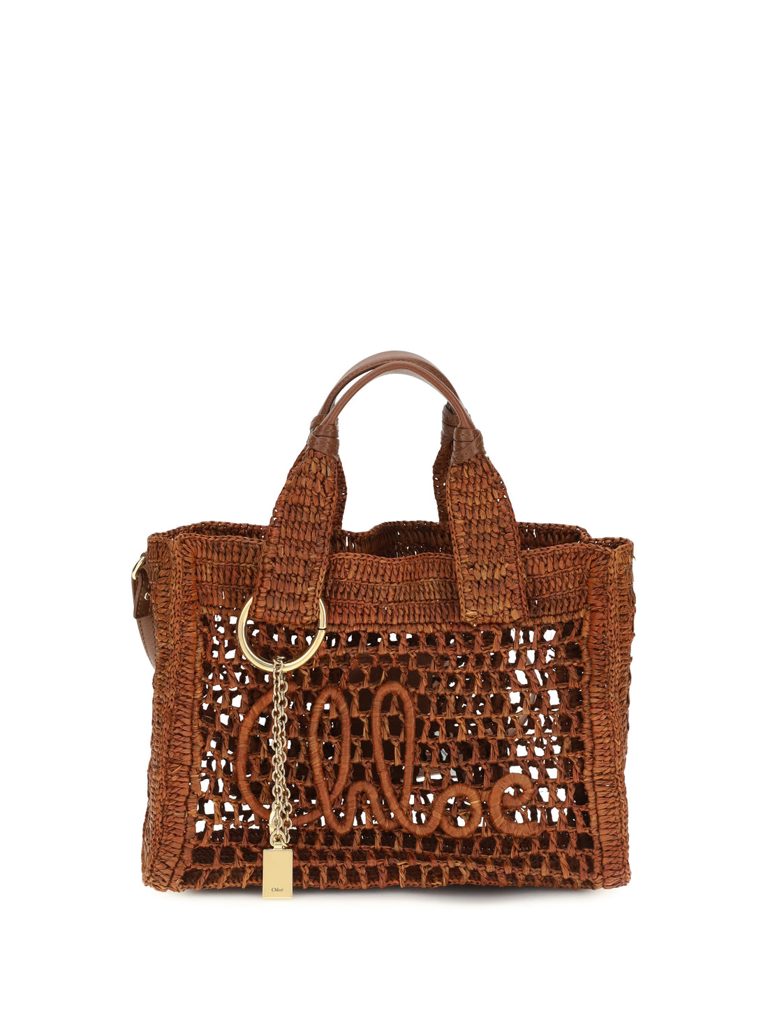 CHLOÉ OS small summer banana east-west tote bag