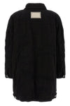 long jacket in slightly padded used-effect denim lined