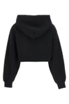 cropped cotton hoodie