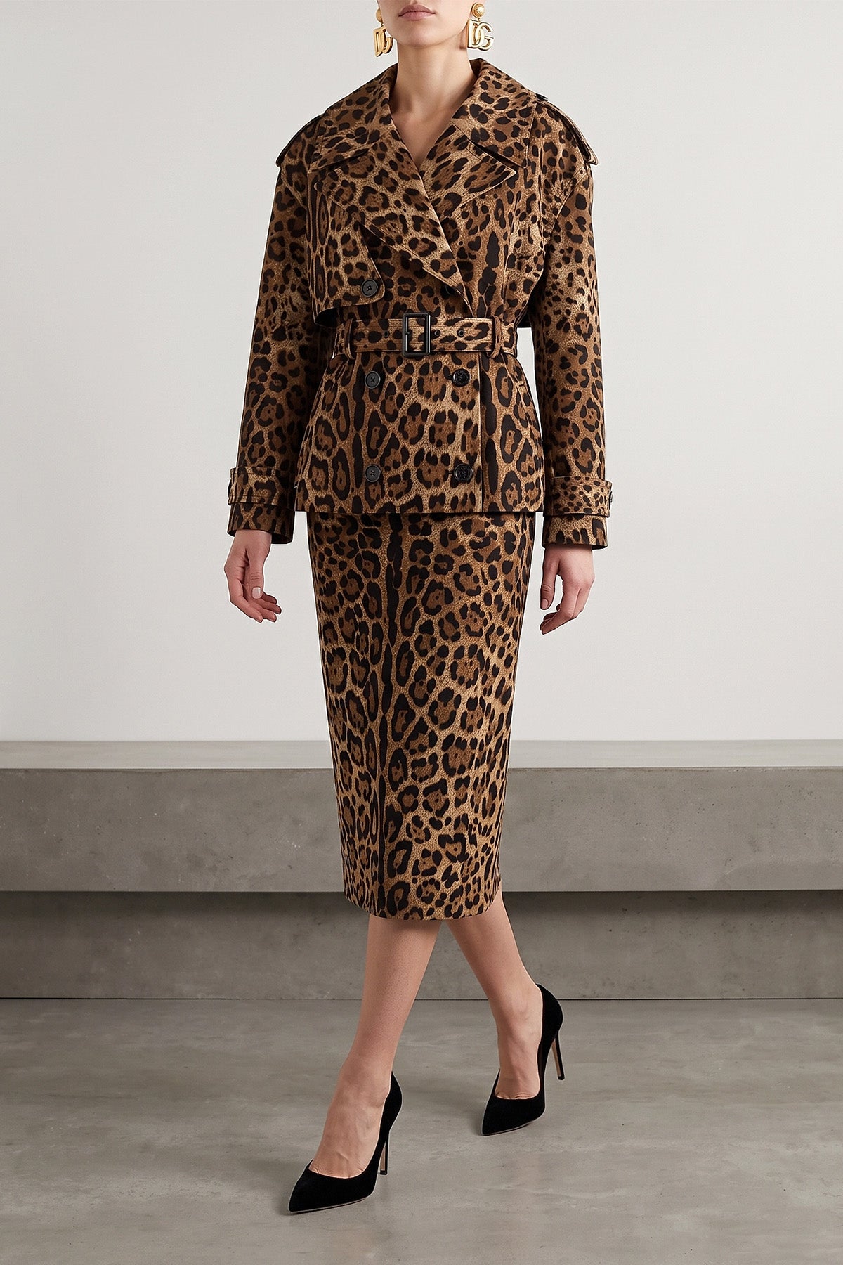 the dolce & gabbana double-breasted trench coat reinterprets classic outerwear t
