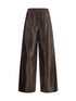 GIORGIO ARMANI 42 lambskin nappa leather pants
