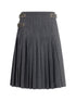 PRADA 40 pleated skirt in kid mohair