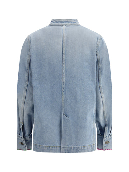 VALENTINO 42 denim jacket with embroidery