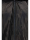 leather jacket with high collar
