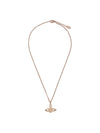 mini bas relief orb pendant necklace