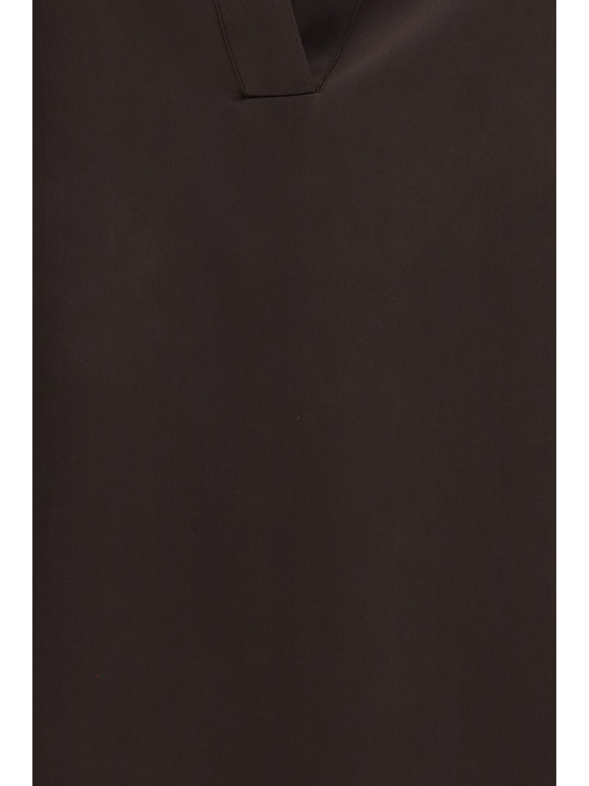 deep v-neck silk shirt