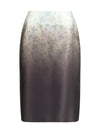silk printed skirt