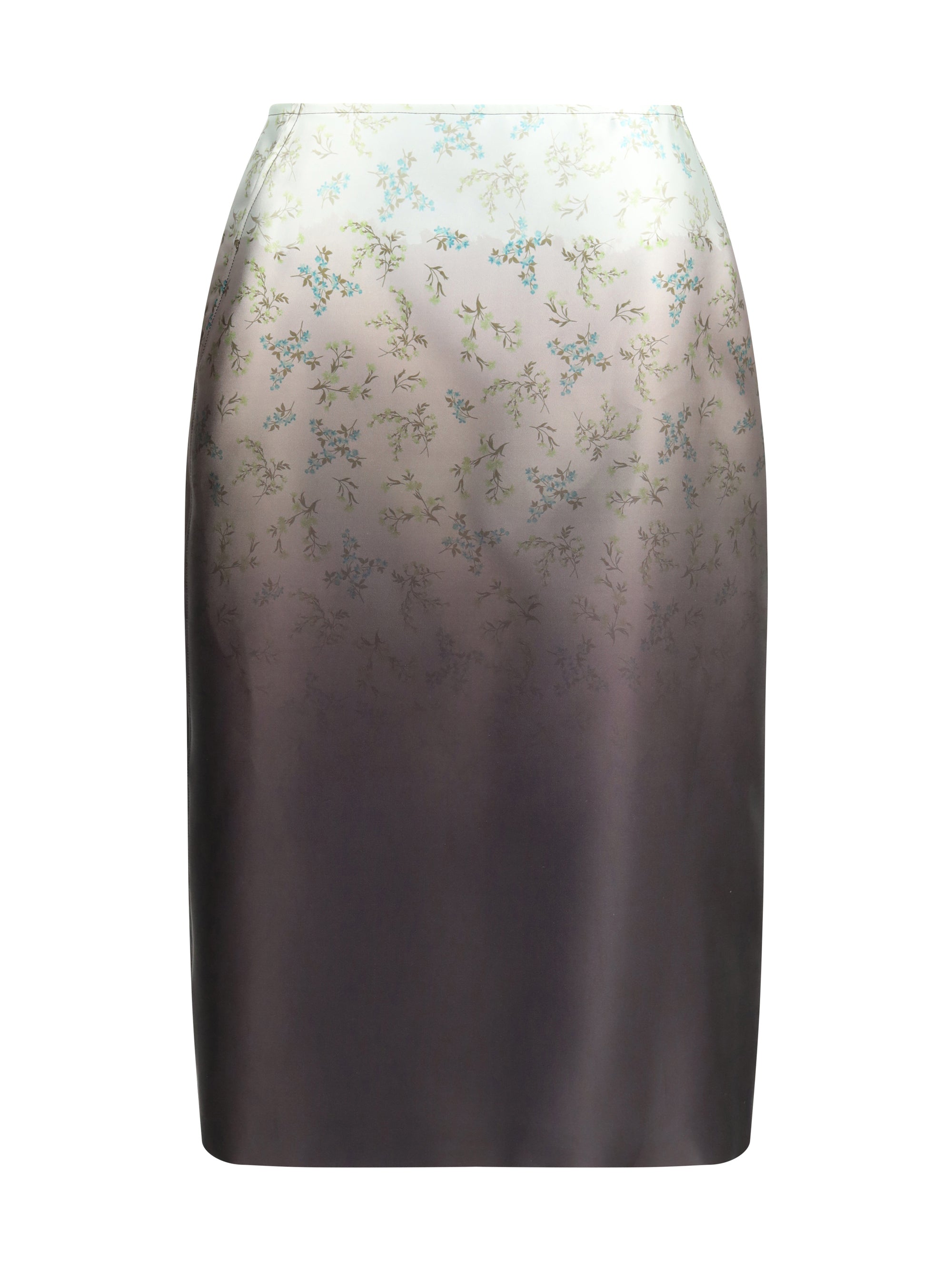 silk printed skirt