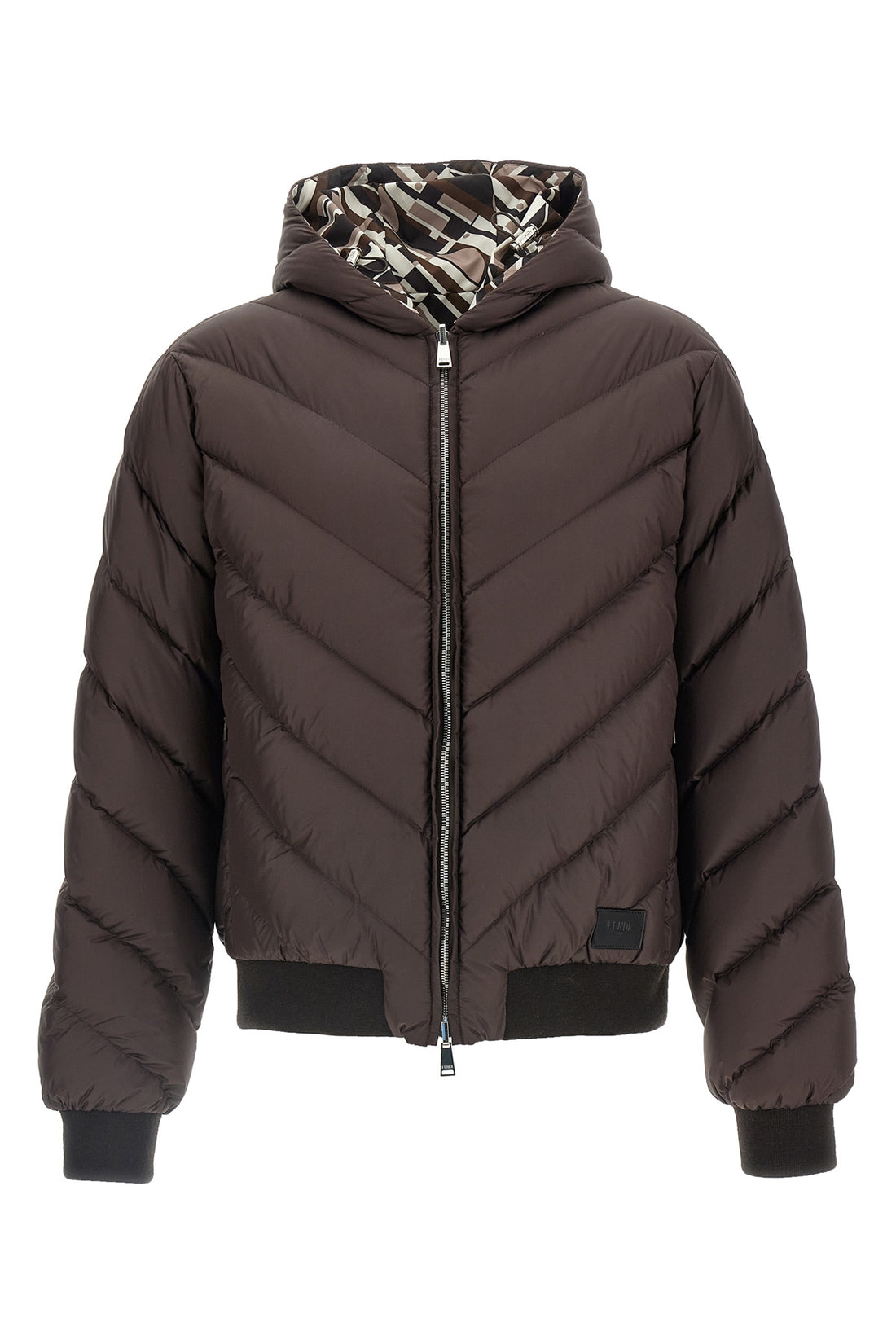 FENDI 52 reversible quilted nylon down jacket