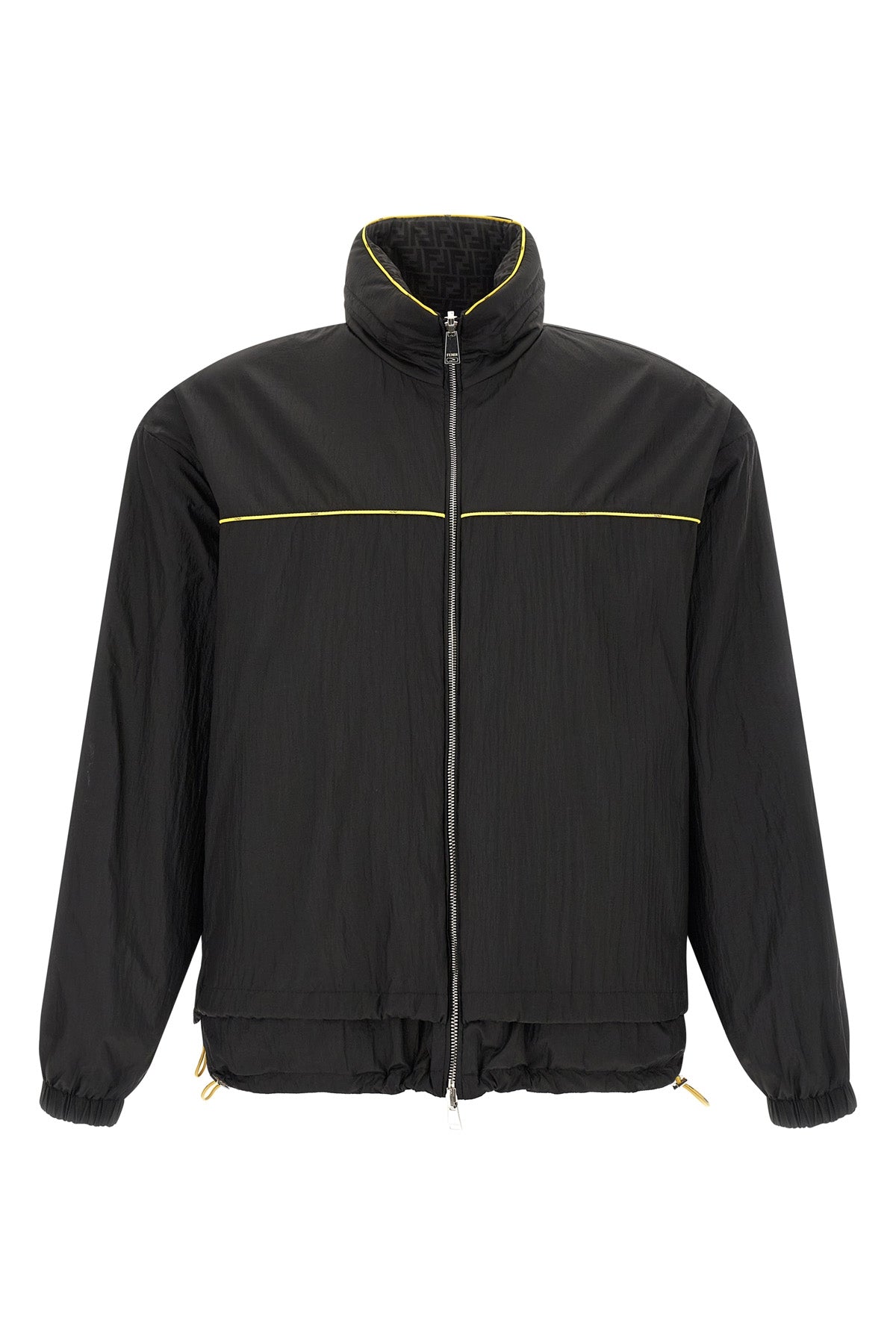 solid color reversible anorak in nylon