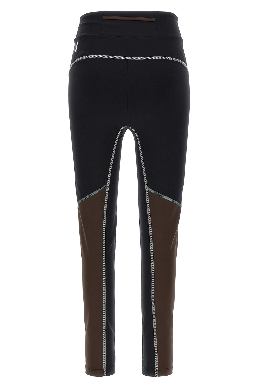 FENDI 36 color block leggings in technical fabric