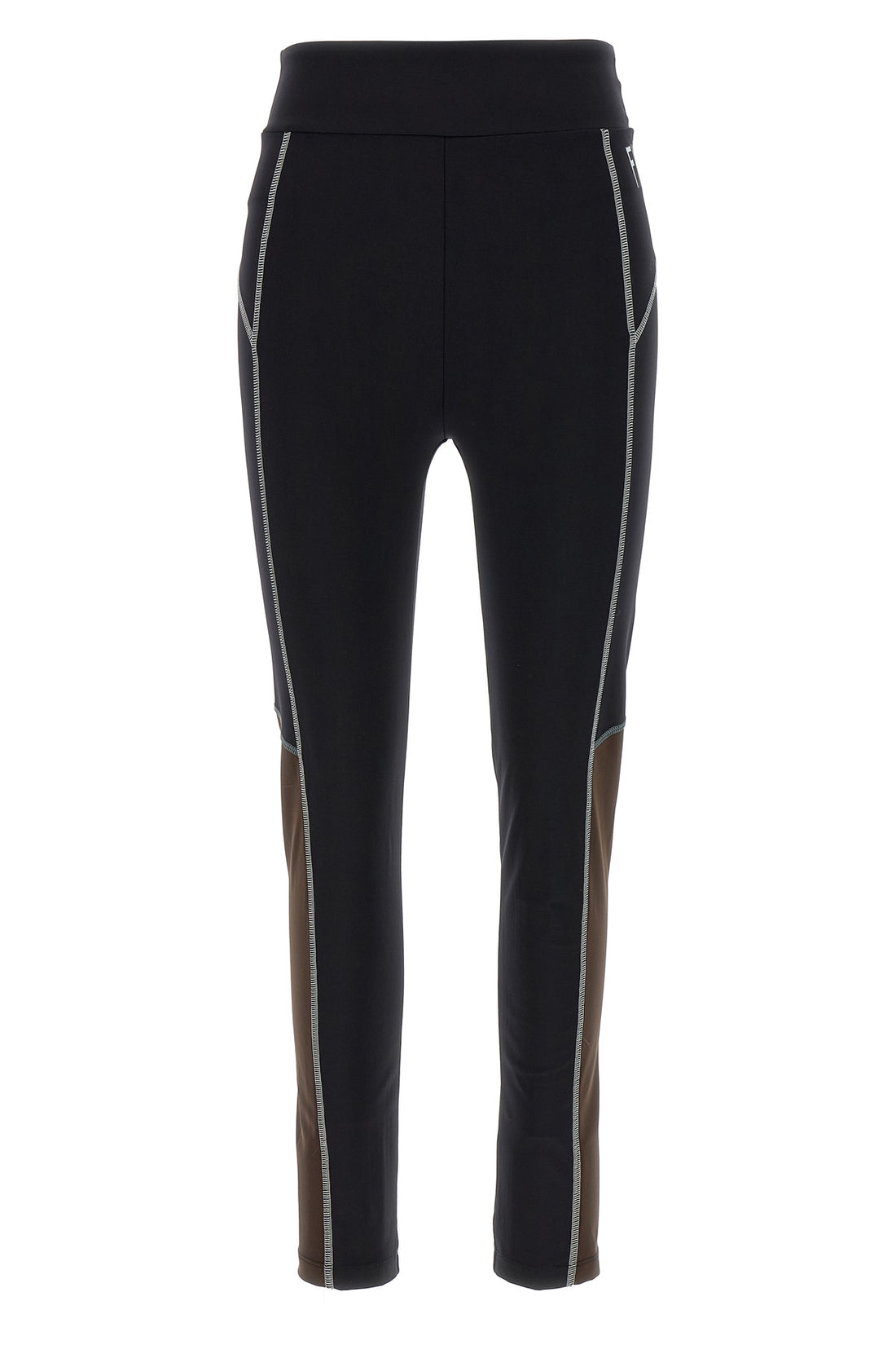 FENDI 36 color block leggings in technical fabric