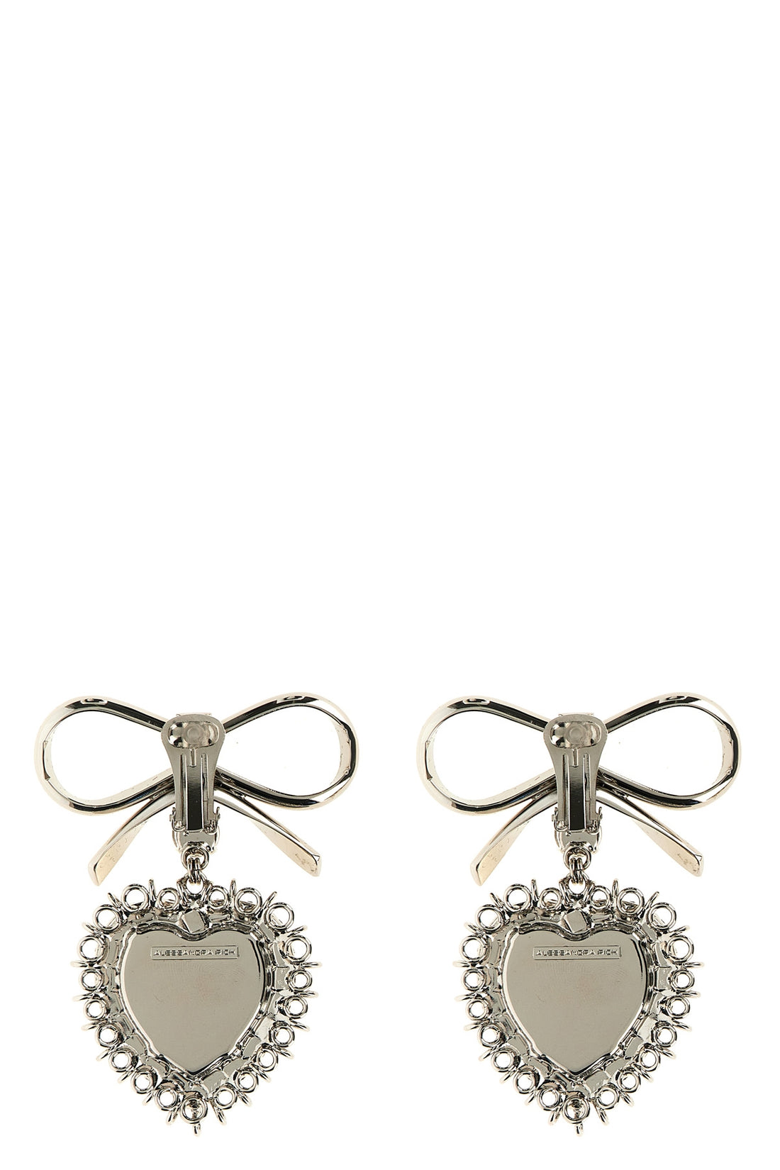 ALESSANDRA RICH OS metal bow earrings