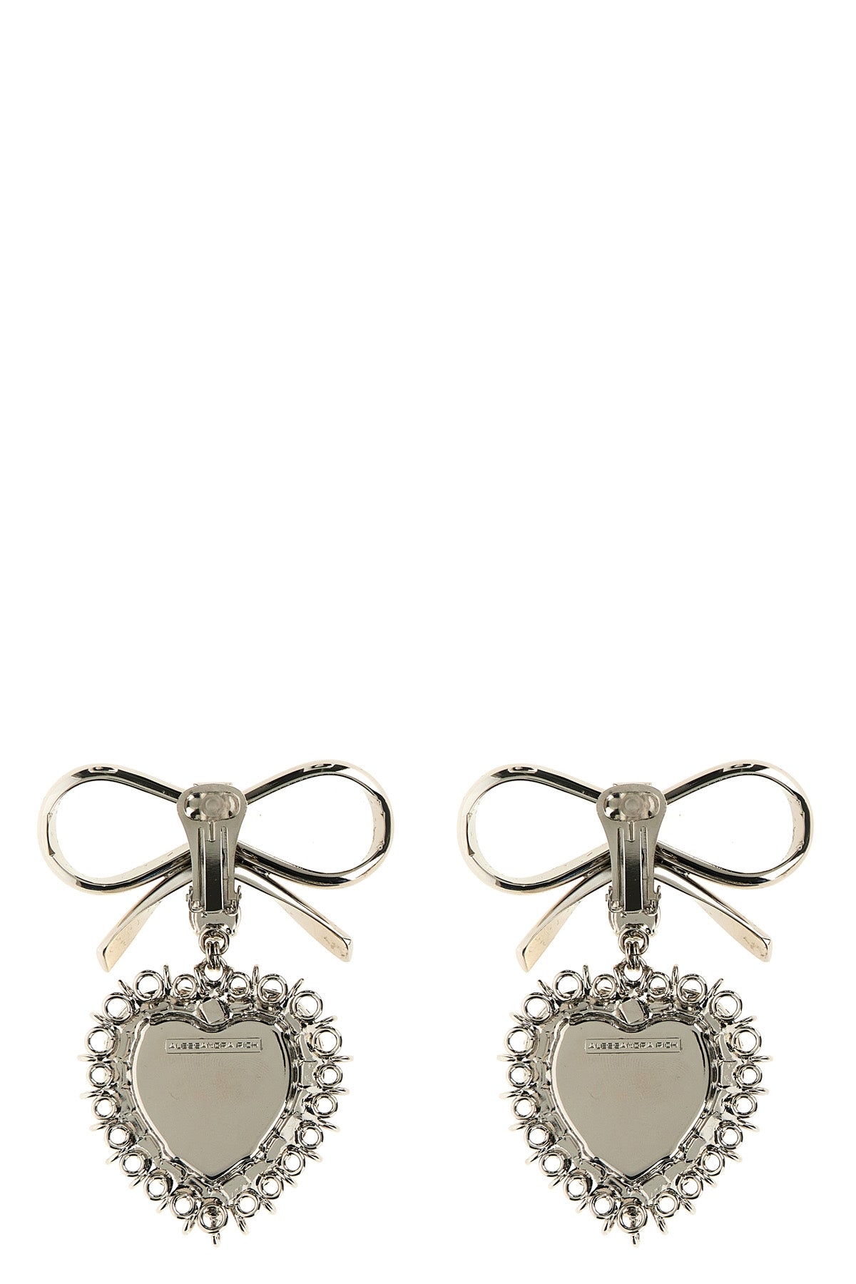 metal bow earrings