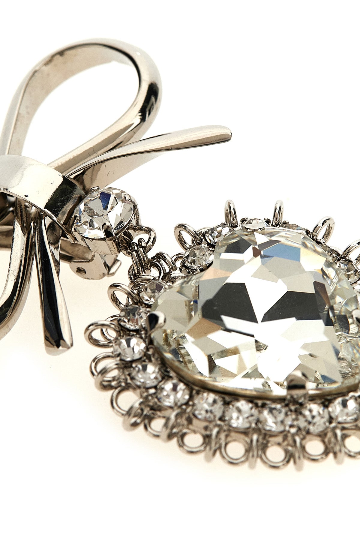 metal bow earrings