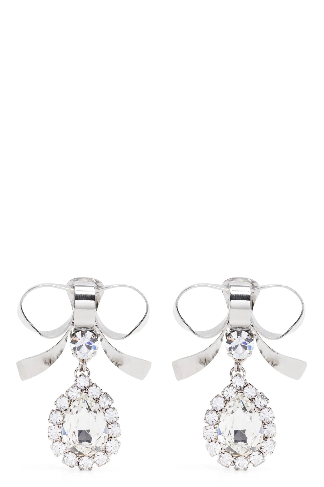 ALESSANDRA RICH OS metal bow earrings