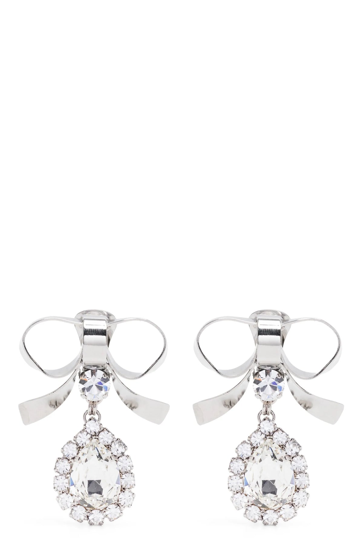 metal bow earrings