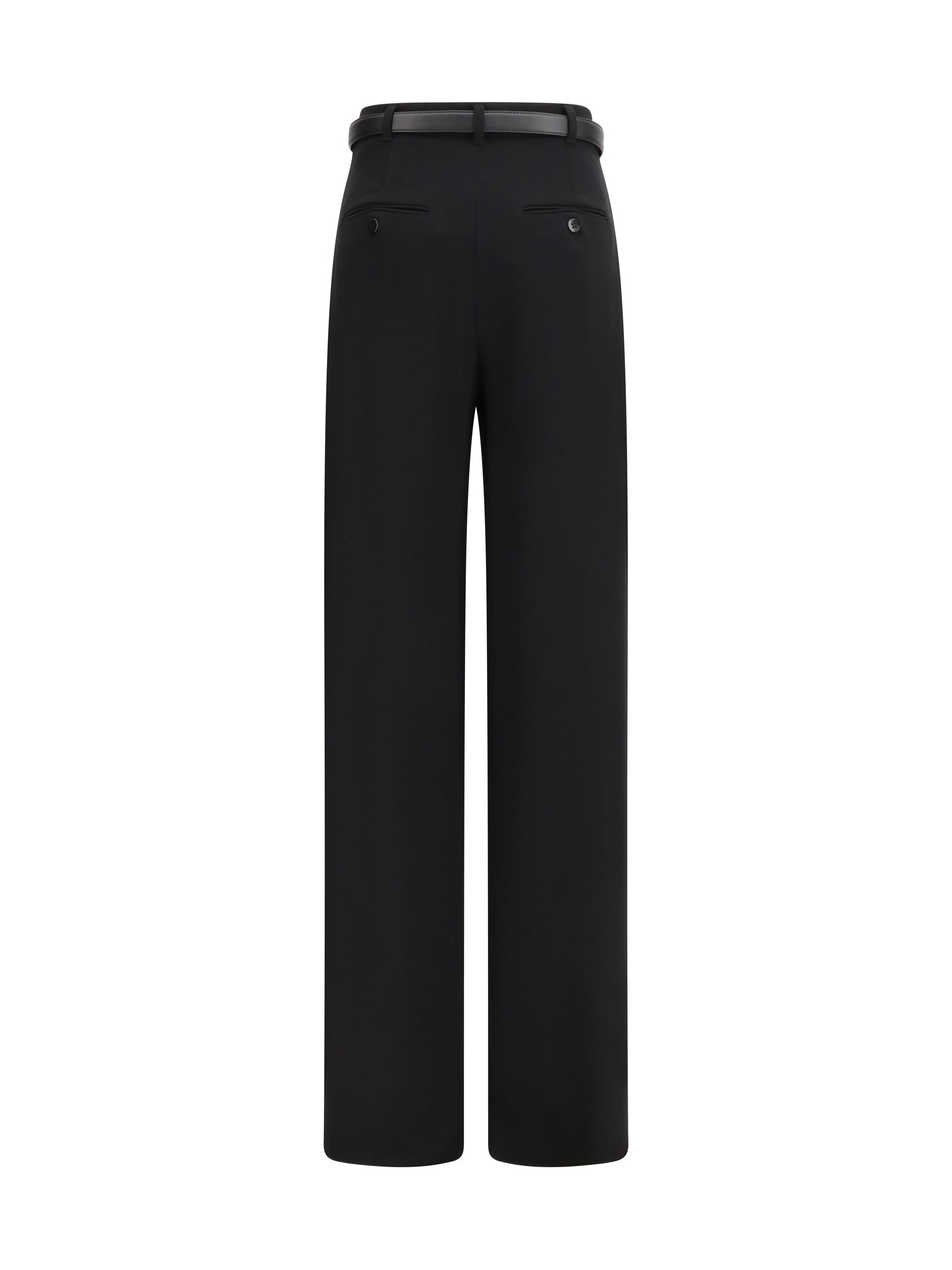 elegant pants with belt