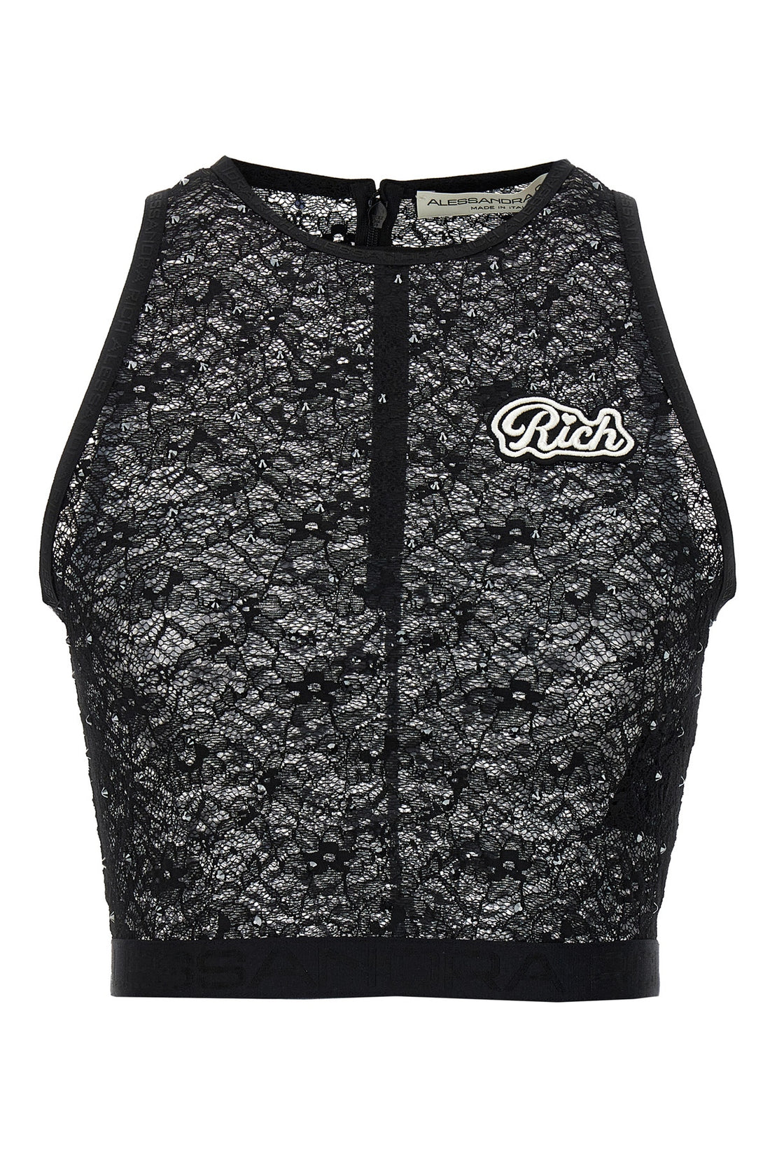 ALESSANDRA RICH 38 lace top