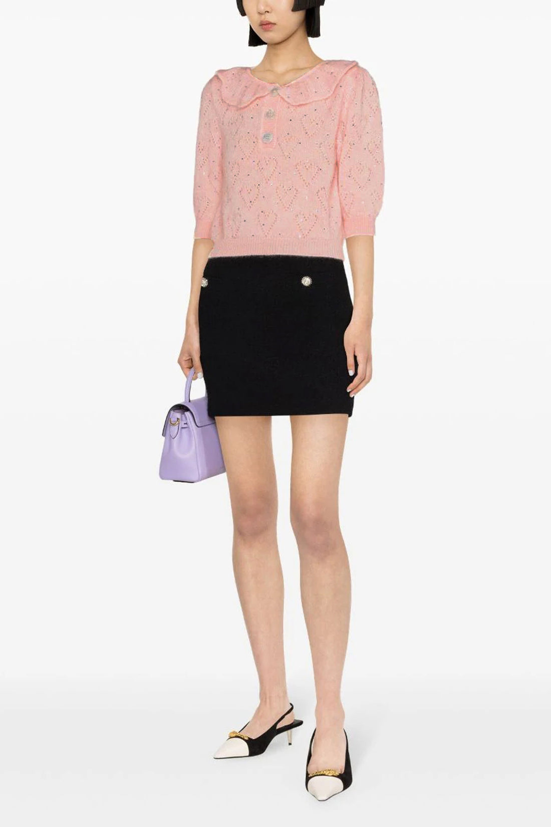 ALESSANDRA RICH 38 mohair blend sweater