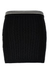 braided cotton mini skirt
